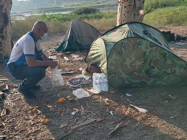 Thai man found living in tent by reservoir in East Pattaya