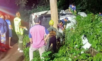 Pickup truck crash in Lampang kills one amid heavy rain